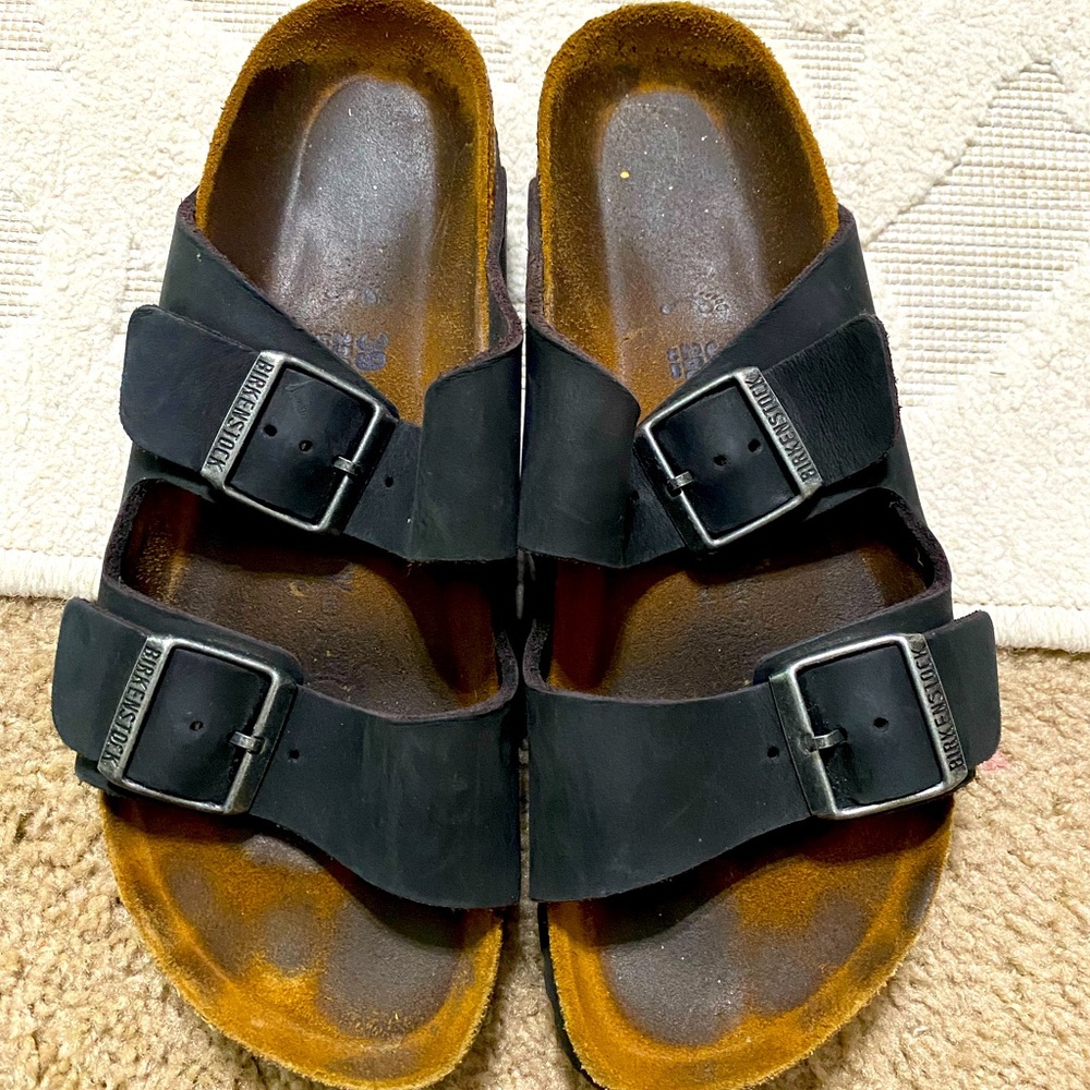 Birkenstock soft bed black sandals